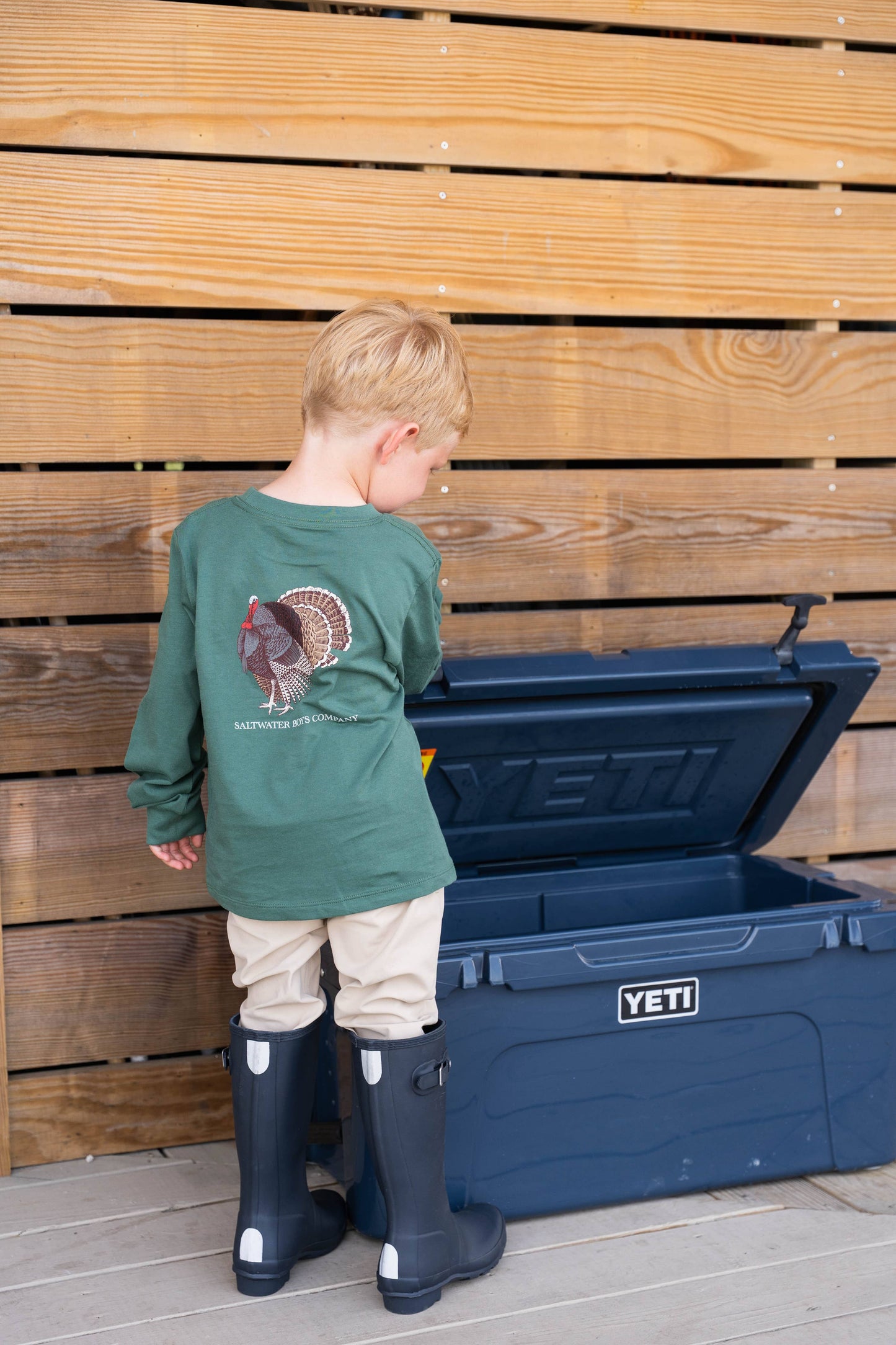 Turkey Green Long Sleeve Graphic Tee