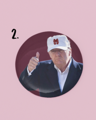 MSU Game Day Button | Trump