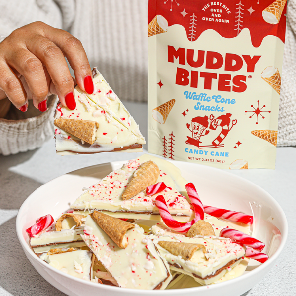OPEN HOUSE SPECIAL: Muddy Bites Candy Cane Waffle Cone Snacks