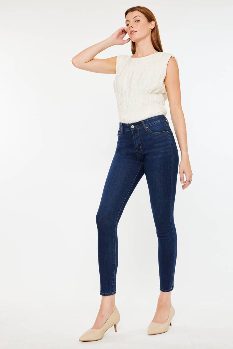 Mabel Dark Ankle Skinny Kancan Jeans