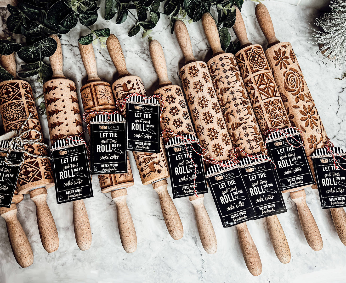 Snowflake Pattern Rolling Pin