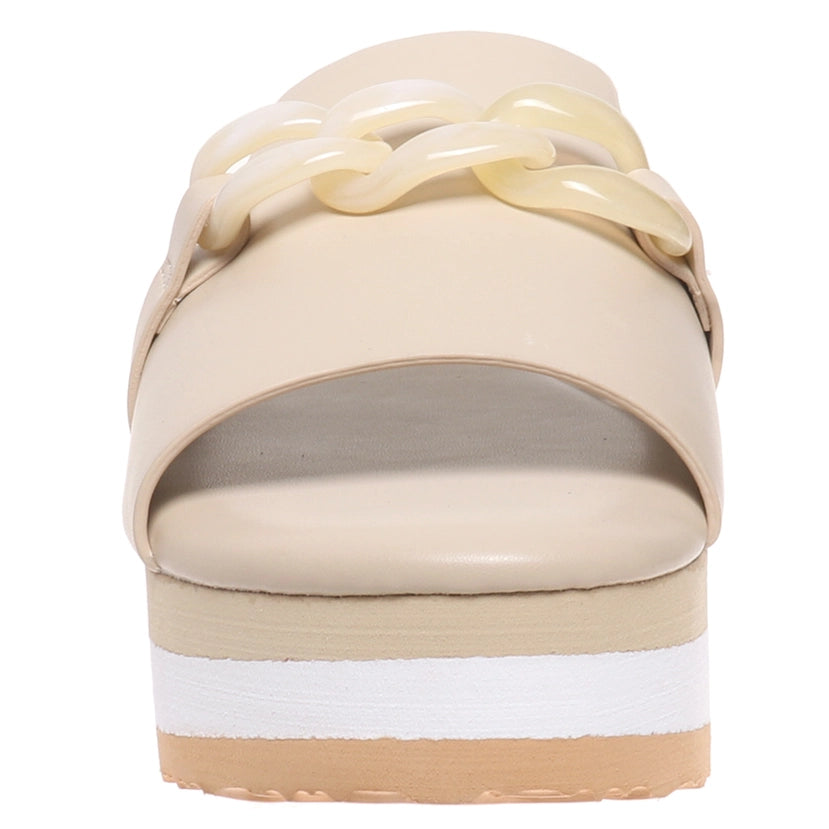 Right Direction Taupe Platform Sandals