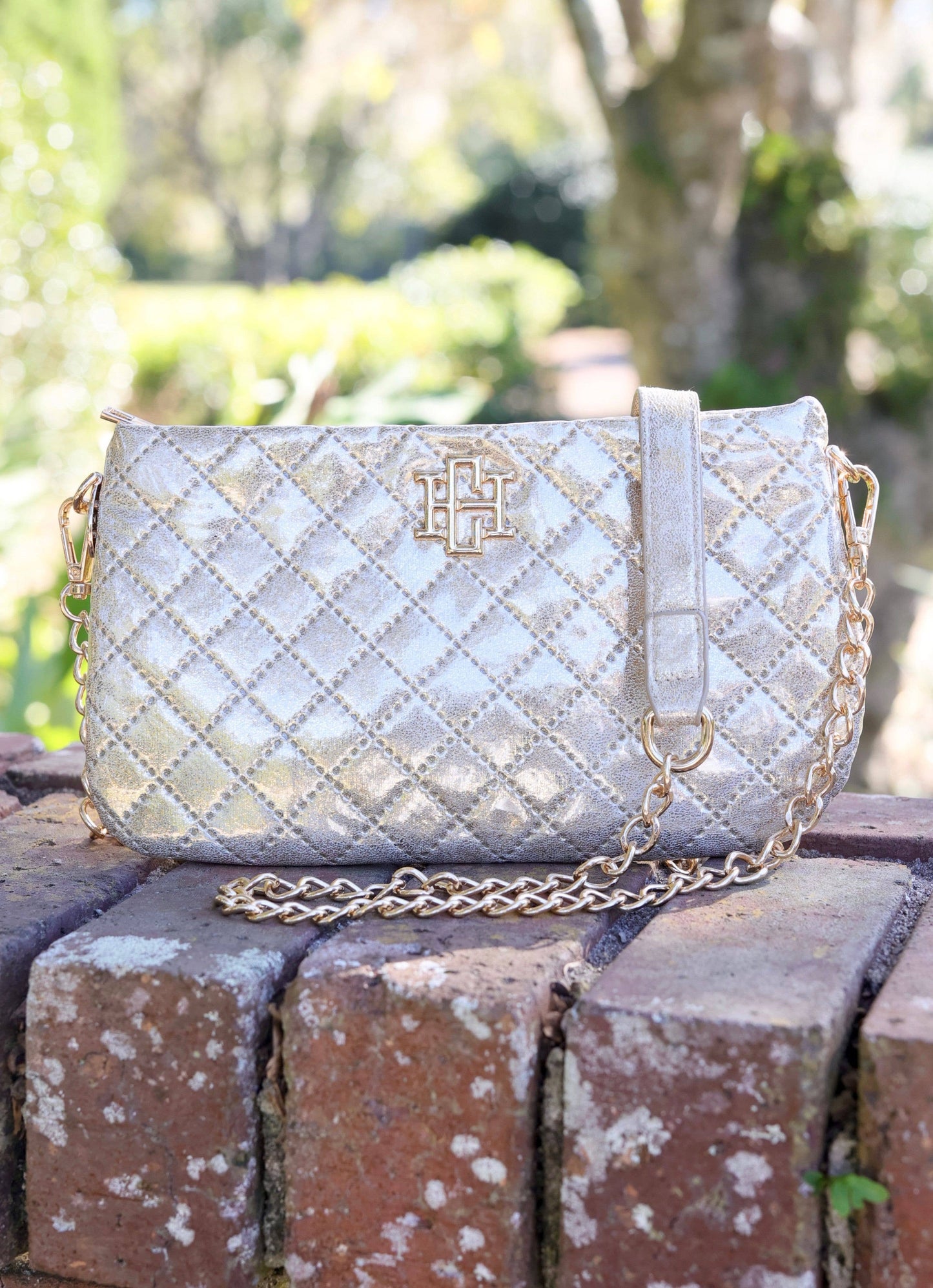 Livi Quilted Crossbody - Champagne Pop