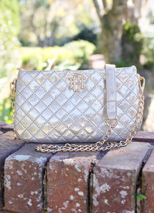 Livi Quilted Crossbody - Champagne Pop