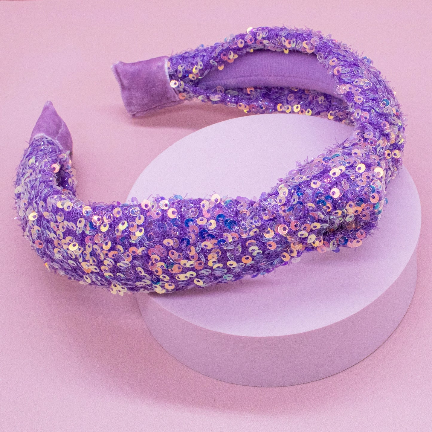 Girl’s Purple Sequin Headband