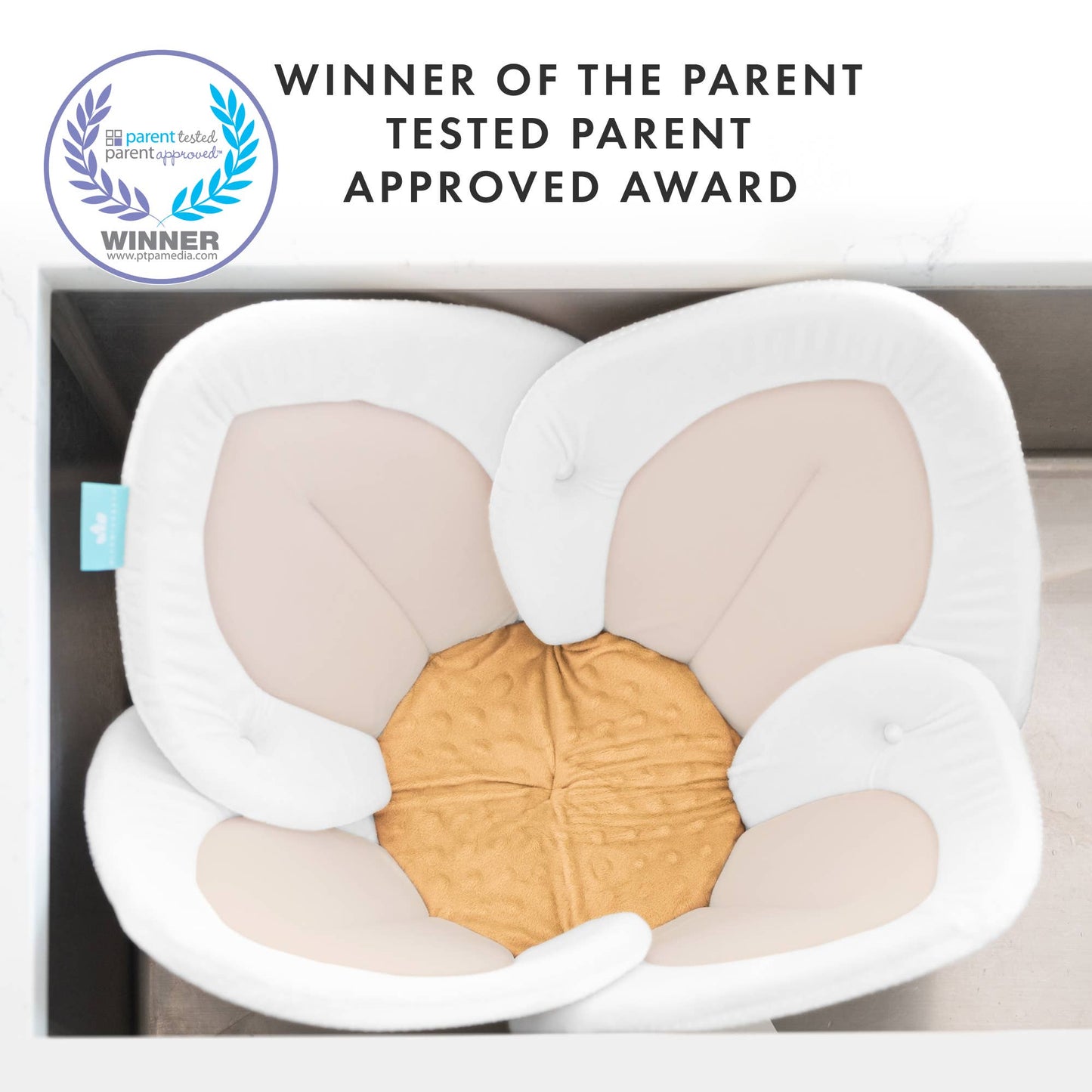 White/Honey Lotus Baby Bath Seat