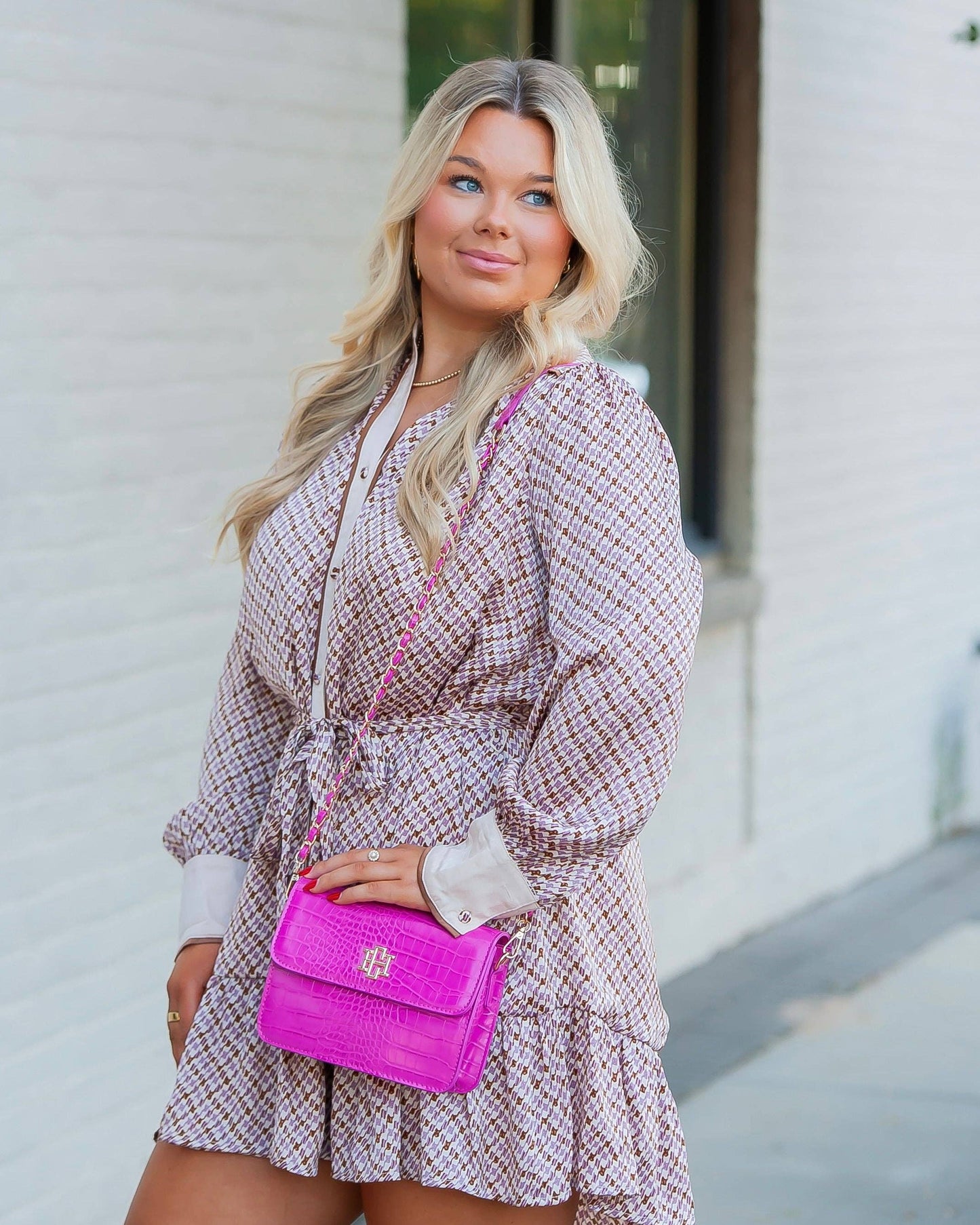 Evelyn Crossbody - Hot Pink