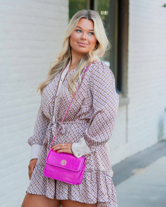 Evelyn Crossbody - Hot Pink