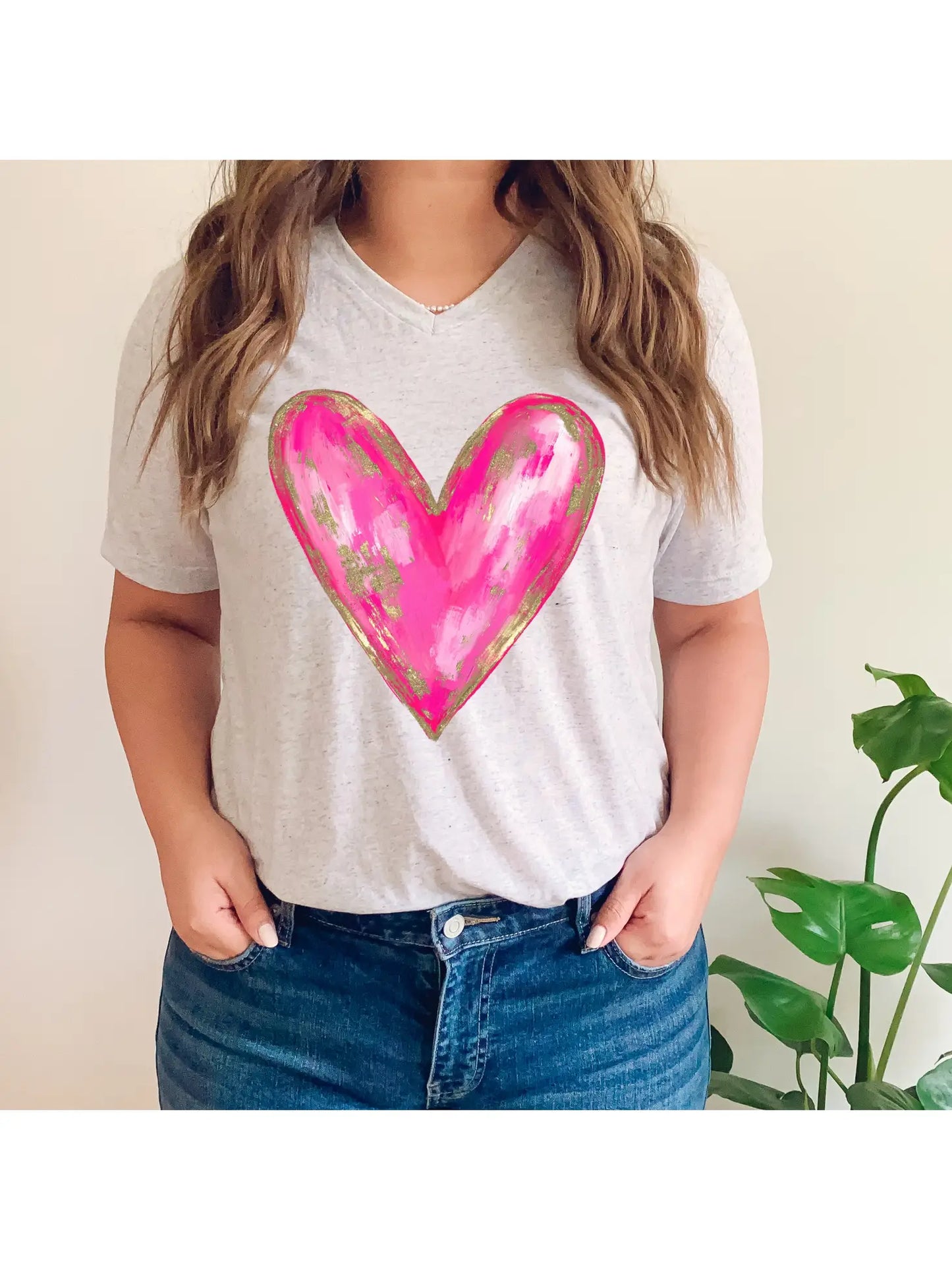 Hot Pink Heart Tee