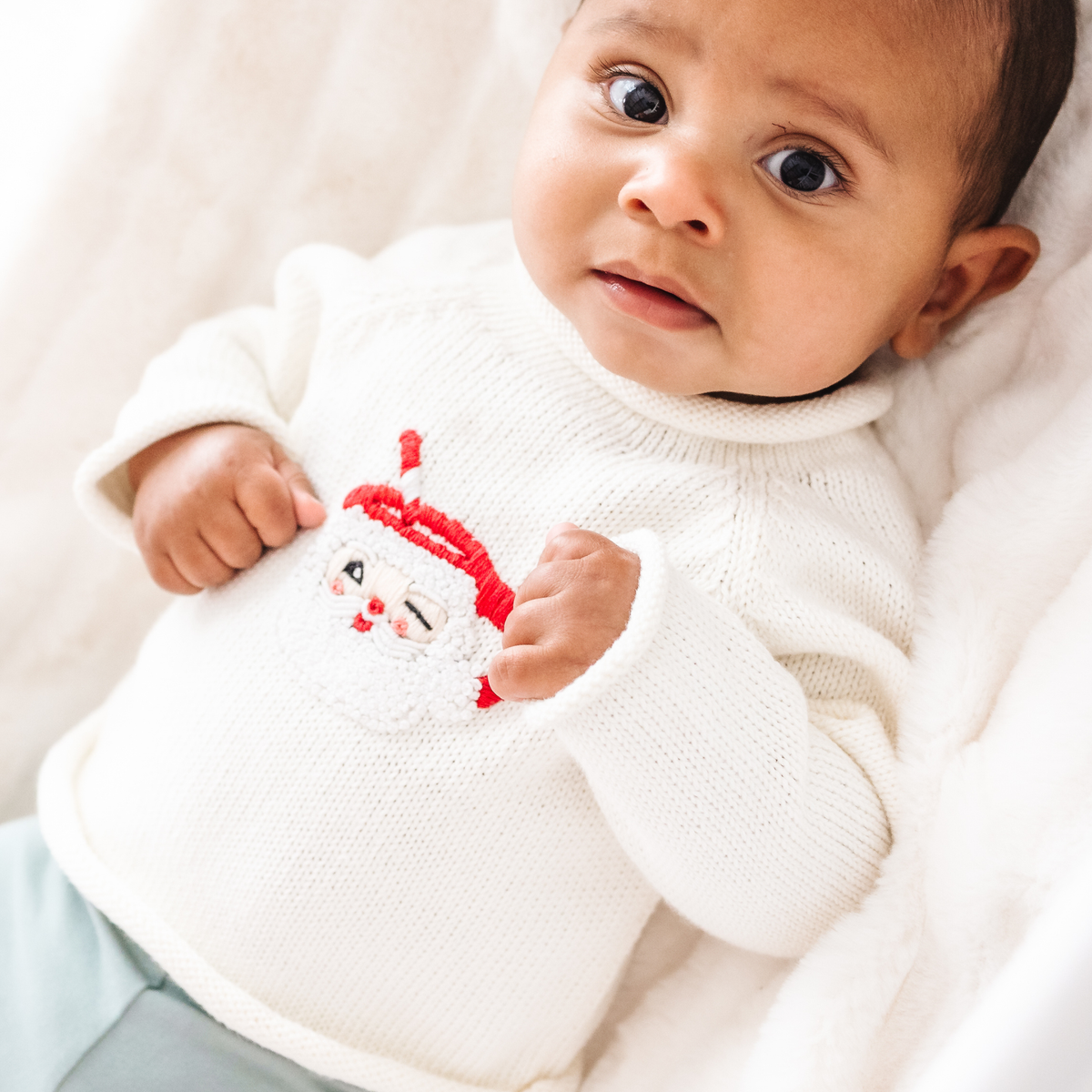 Ivory Santa's Treats Pullover Sweater