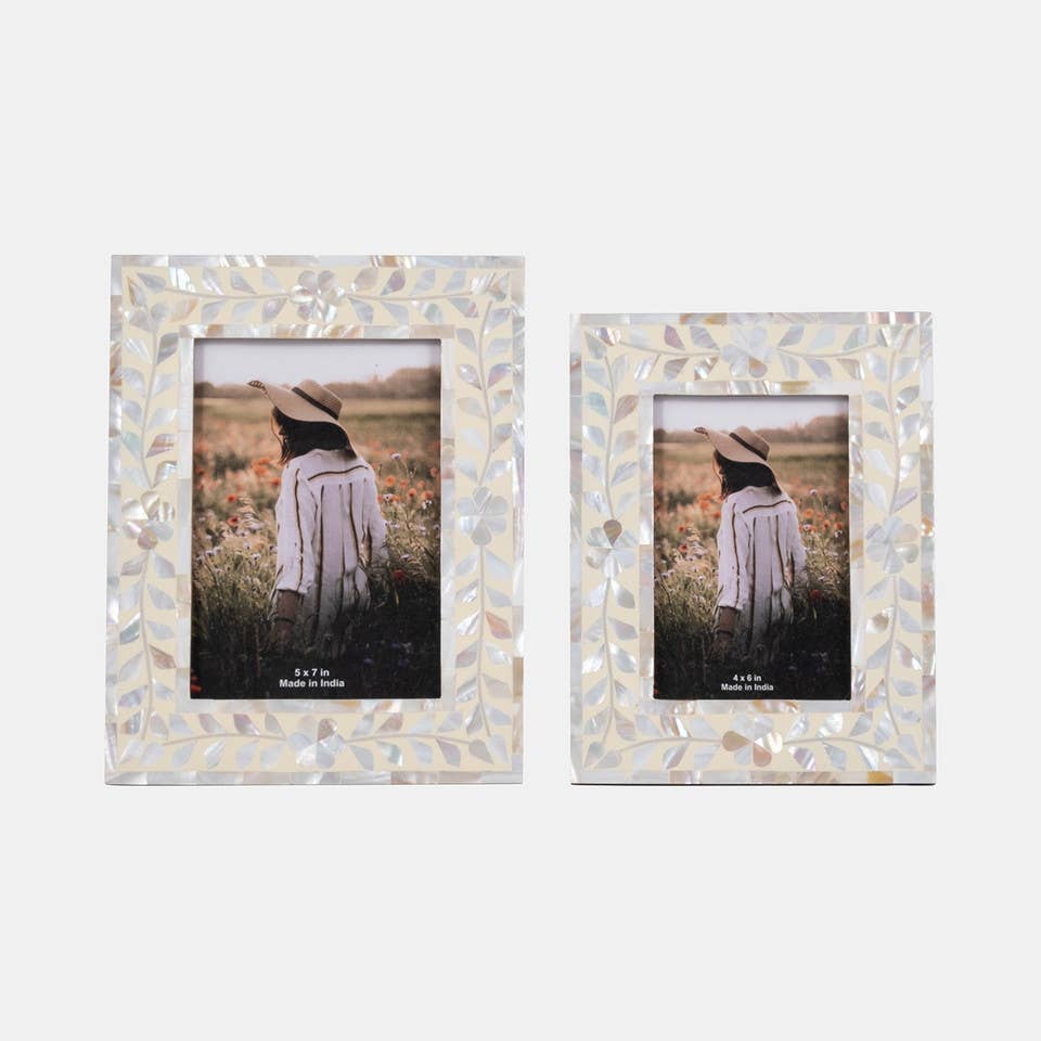 Mother Of Pearl 4x6 Photo Frame