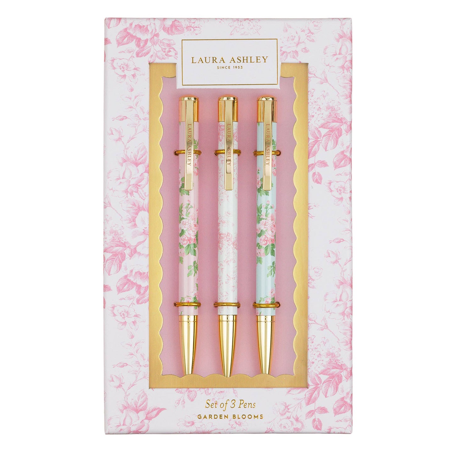 Garden Blooms Pen Set of 3