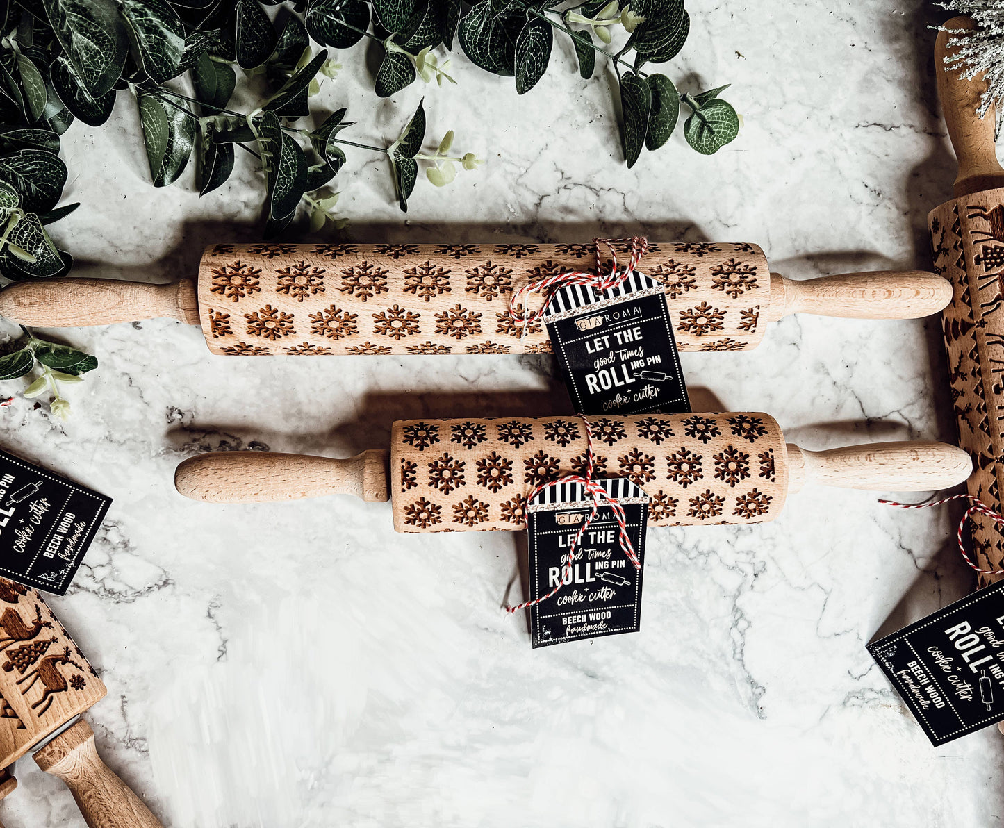 Snowflake Pattern Rolling Pin