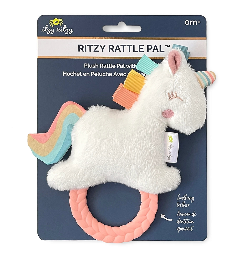 Unicorn Ritzy Rattle Plush Pal Teether