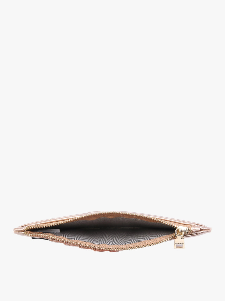 Rose Gold Saige Slim Cardholder Wallet