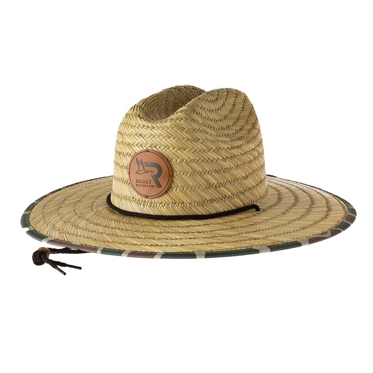 Roost Leather Patch Straw Hat