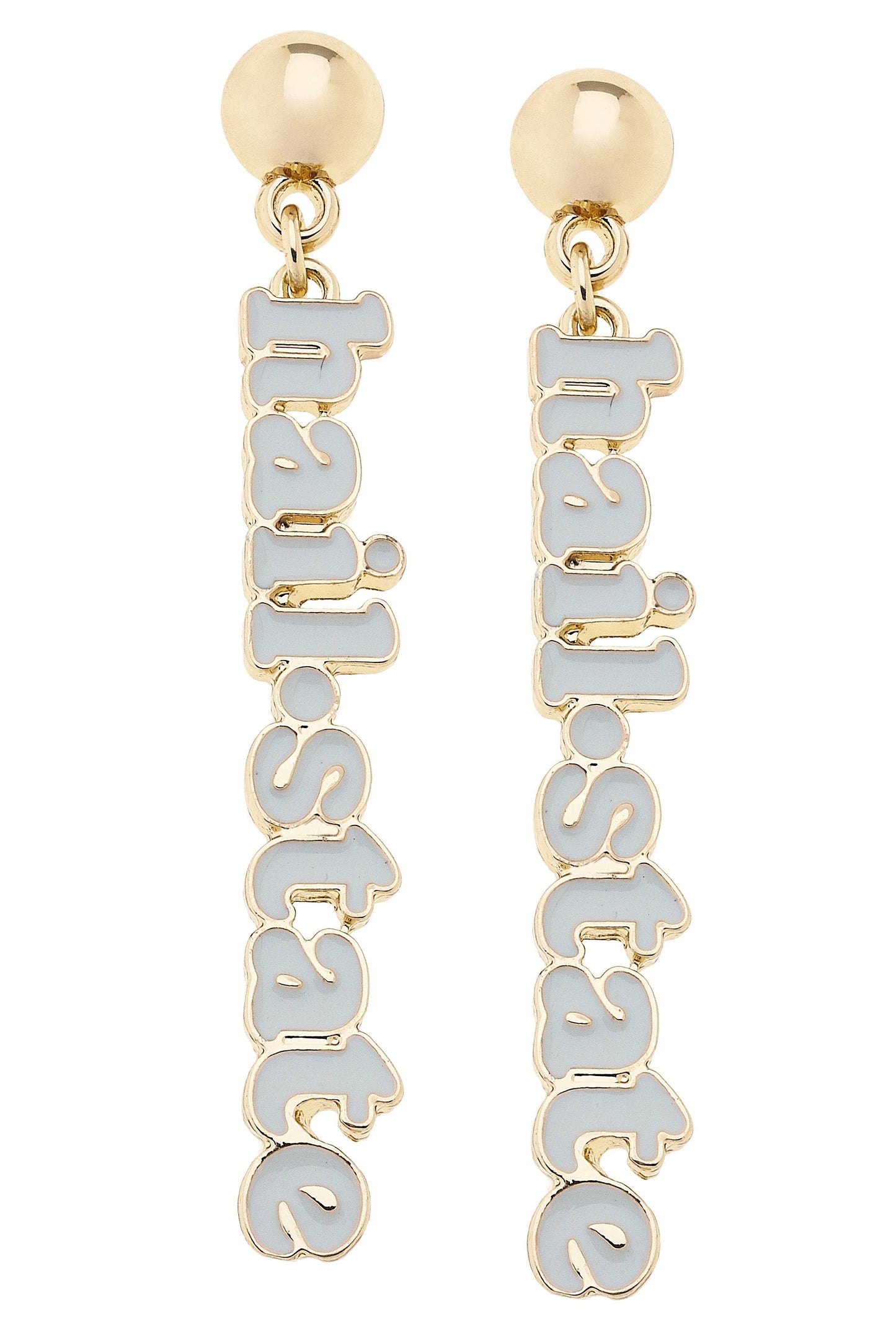 Mississippi State Bulldogs Slogan Earrings