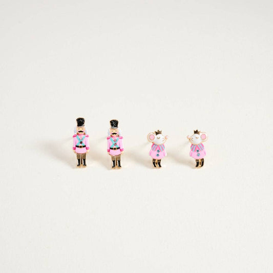 Nutcracker & Mouse King 2-Pair Earring Set