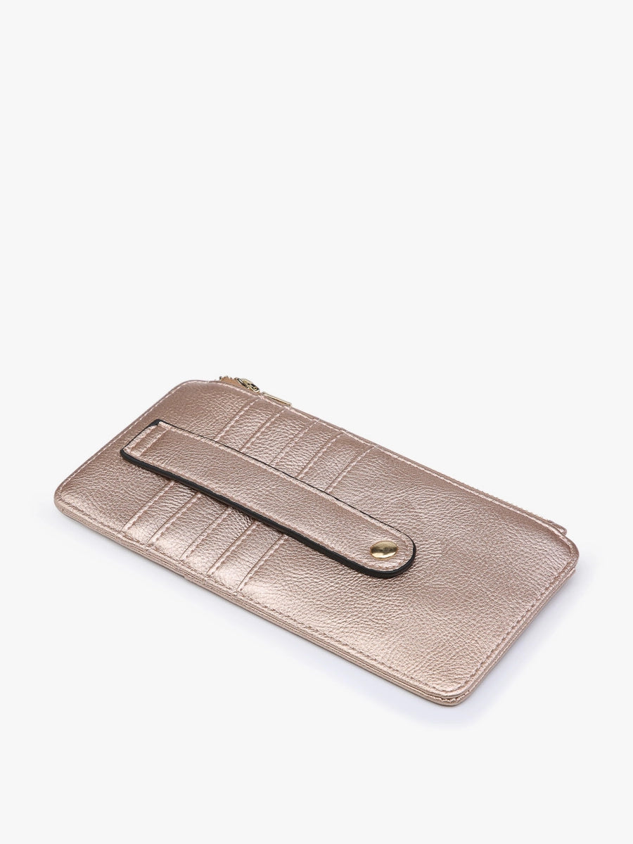 Rose Gold Saige Slim Cardholder Wallet