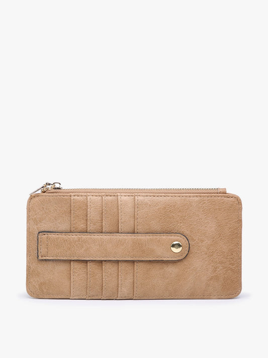 Mocha Saige Slim Cardholder Wallet