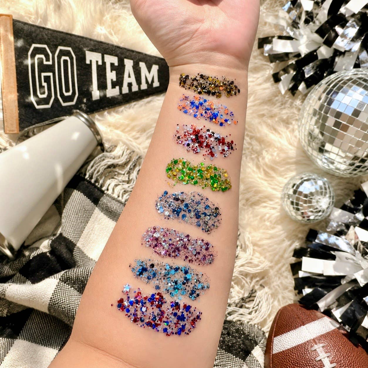 Game Day Hair & Body Glitter Gel - (Multiple Colors Available)