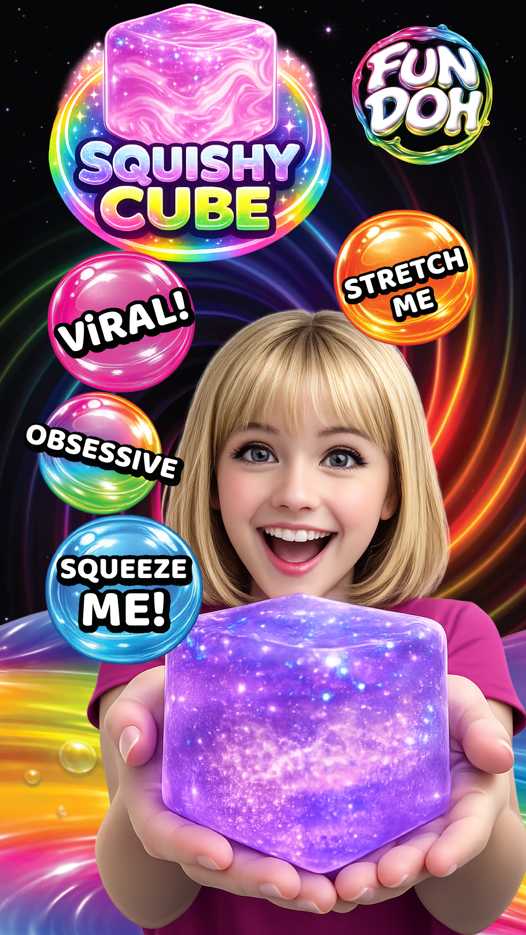 Fun Doh Sparkle Fidget Cube