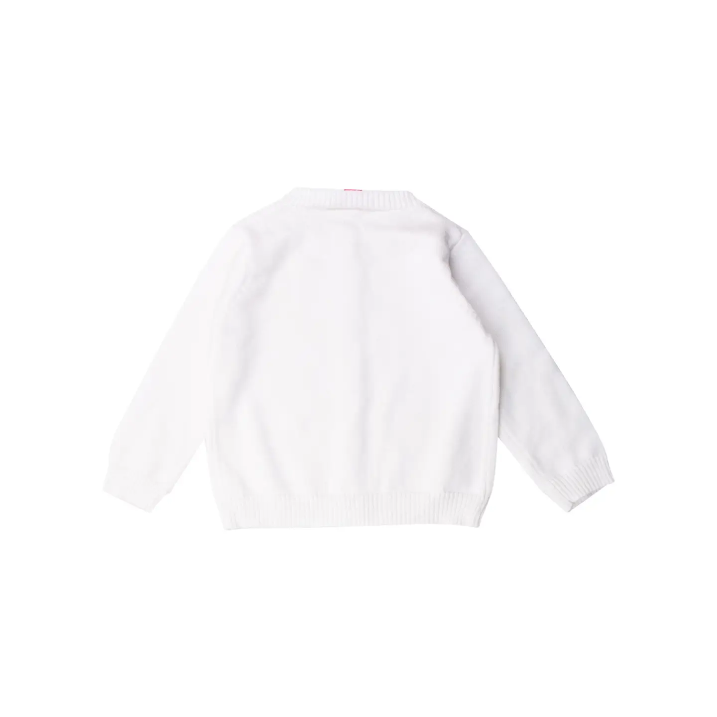 Girls Soft White Lightweight Pointelle Cardigan