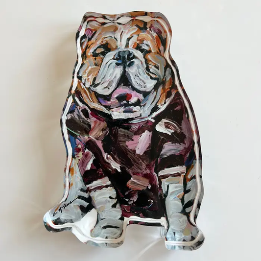 Bulldog Acrylic Shelfie - Large
