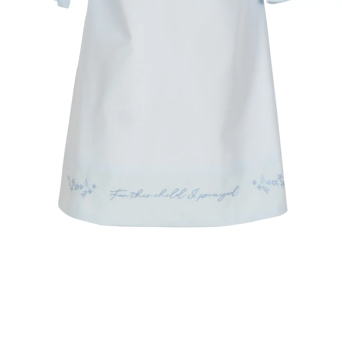 For This Child I Prayed Blue Newborn Daygown
