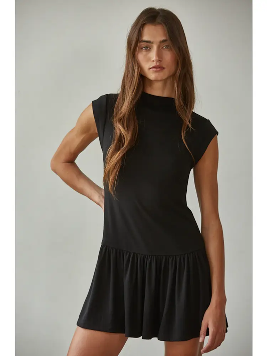 Modern Muse Mock Neck Mini Dress