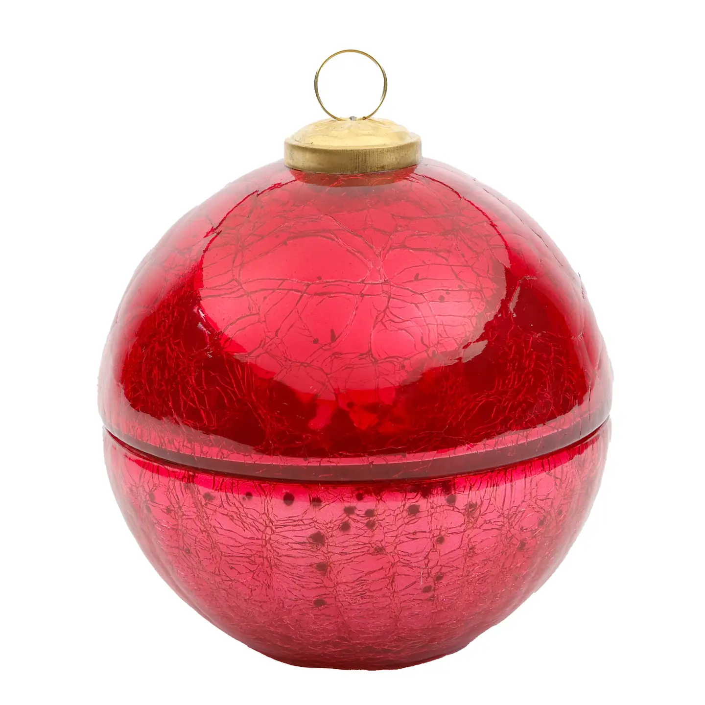 Berries & Balsam Pink Glass Ornament Candle