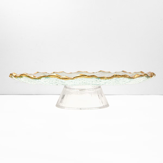 Triomphe Cake Stand Clear/Gold