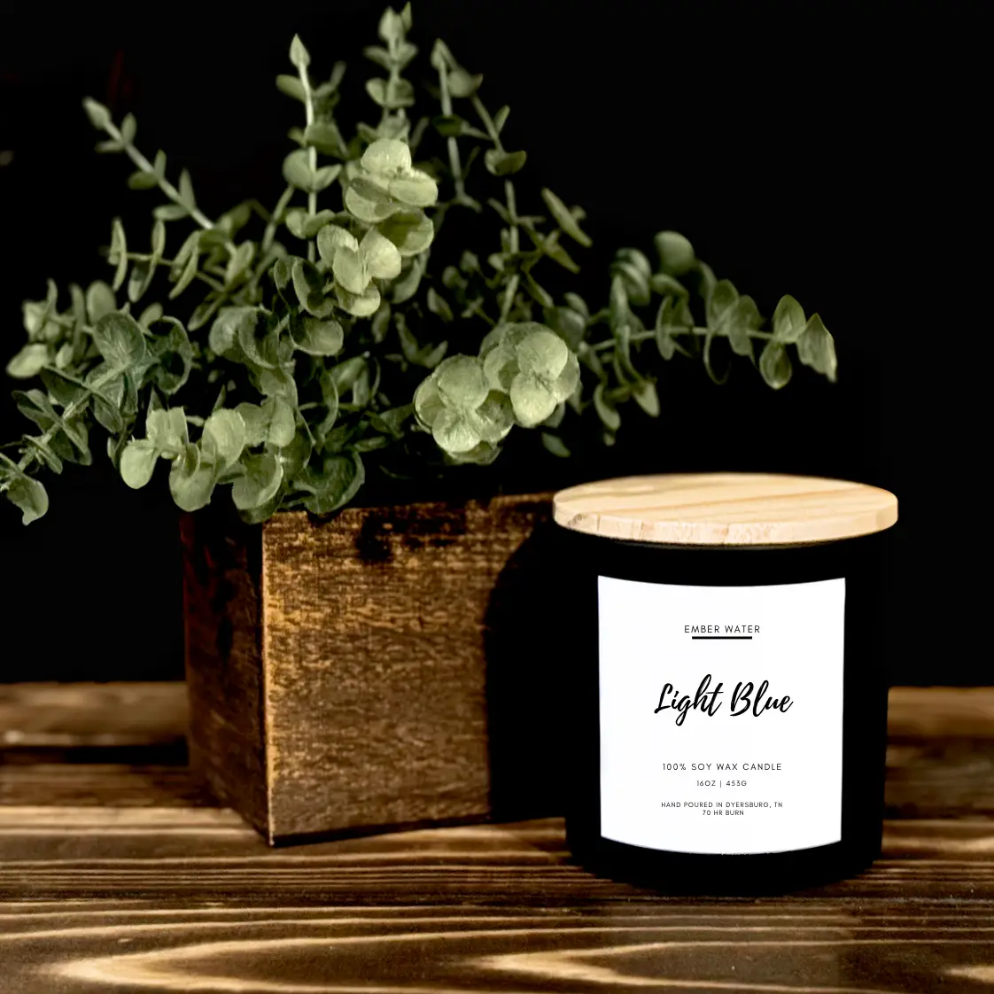 Light Blue 16 oz 100% Soy Candle