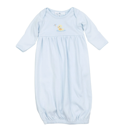 Light Blue Darling Ducklings Gathered Gown
