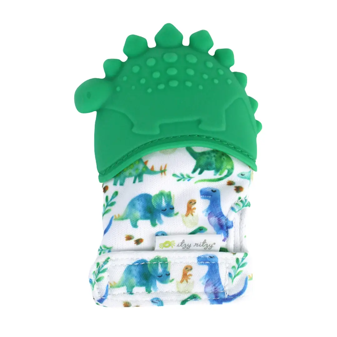 Dinosaur Itzy Mitt™ Silicone Teething Mitts