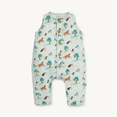 Central Bark Cotton Sleeveless Coverall