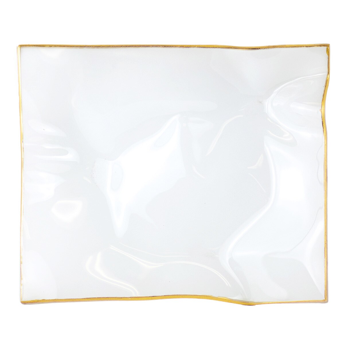 Parkland Ripple Serving Platter Frosted/Gold