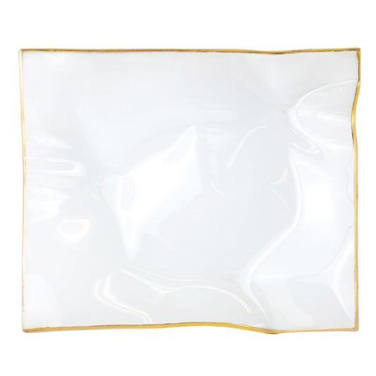Parkland Ripple Serving Platter Frosted/Gold