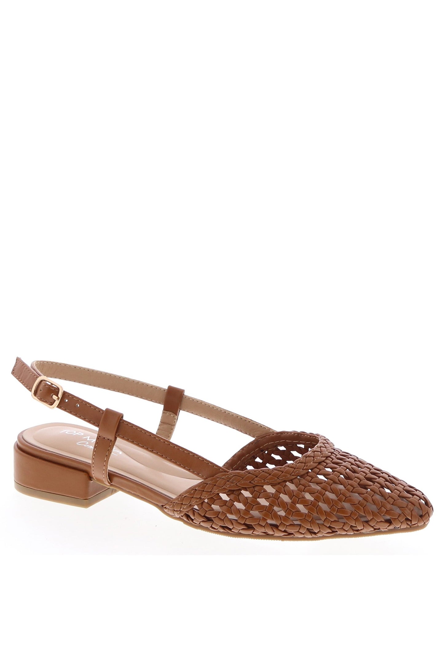 Tan Woven Flats