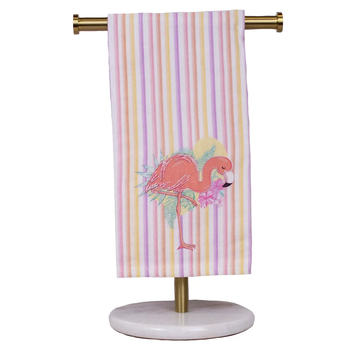 Summer Flamingo Hand Towel