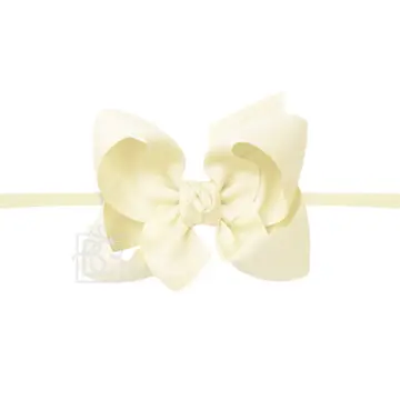 Light Yellow Headband Bow (Multiple Sizes)