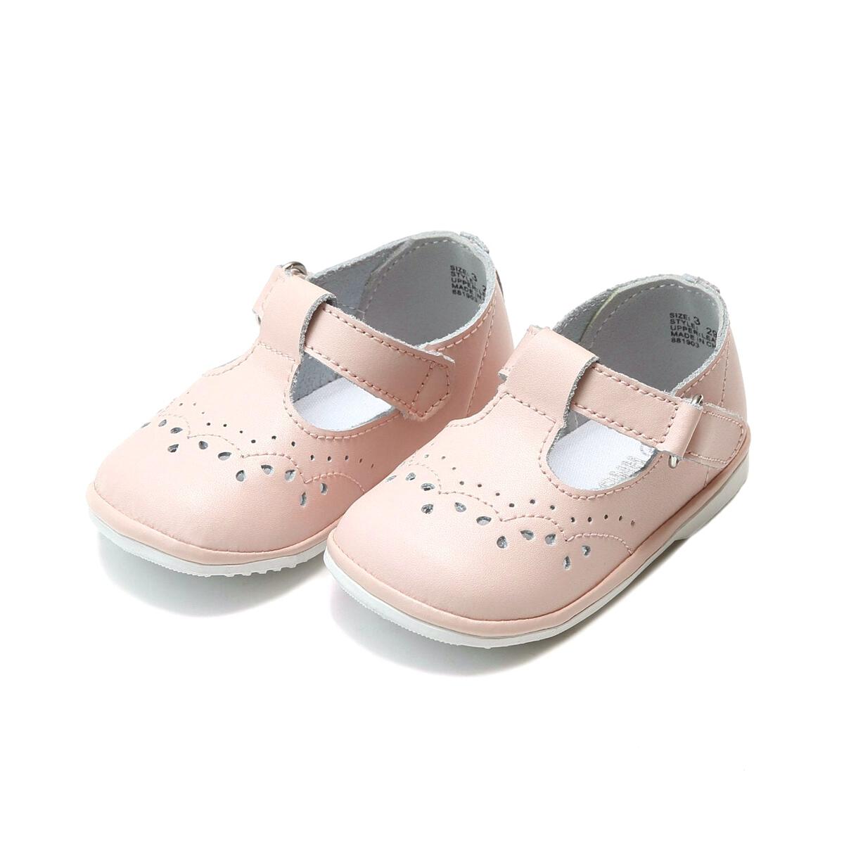Infant Birdie Pink Leather T-Strap Mary Jane