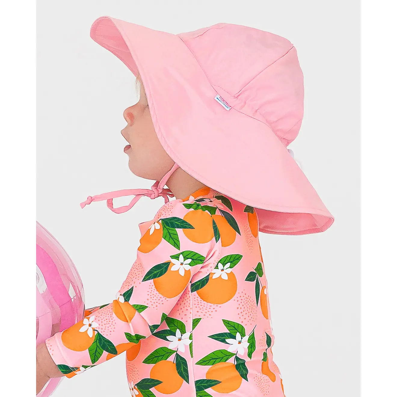 Kids Pink Sun Protective Hat