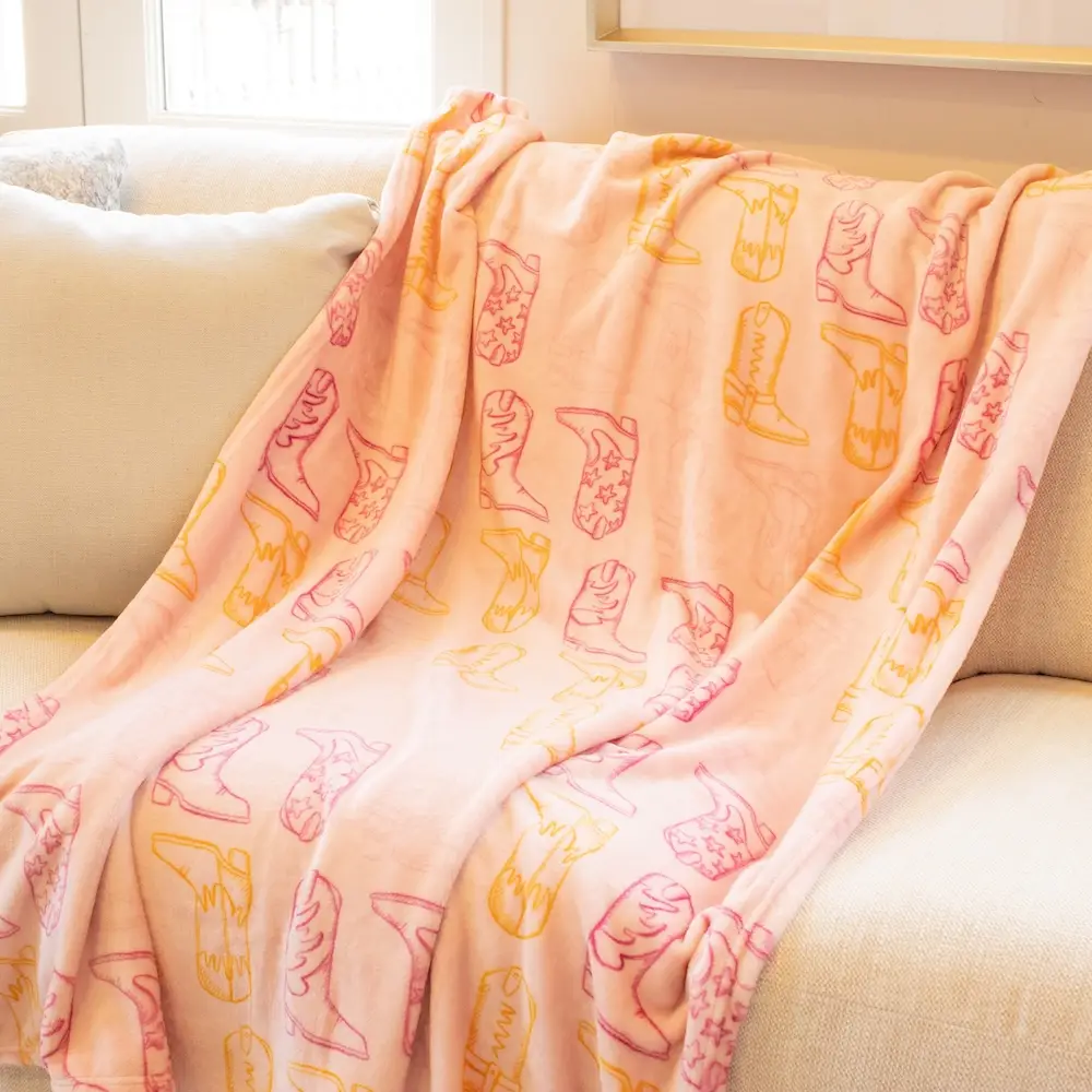 Cowgirl Walk Throw Blanket