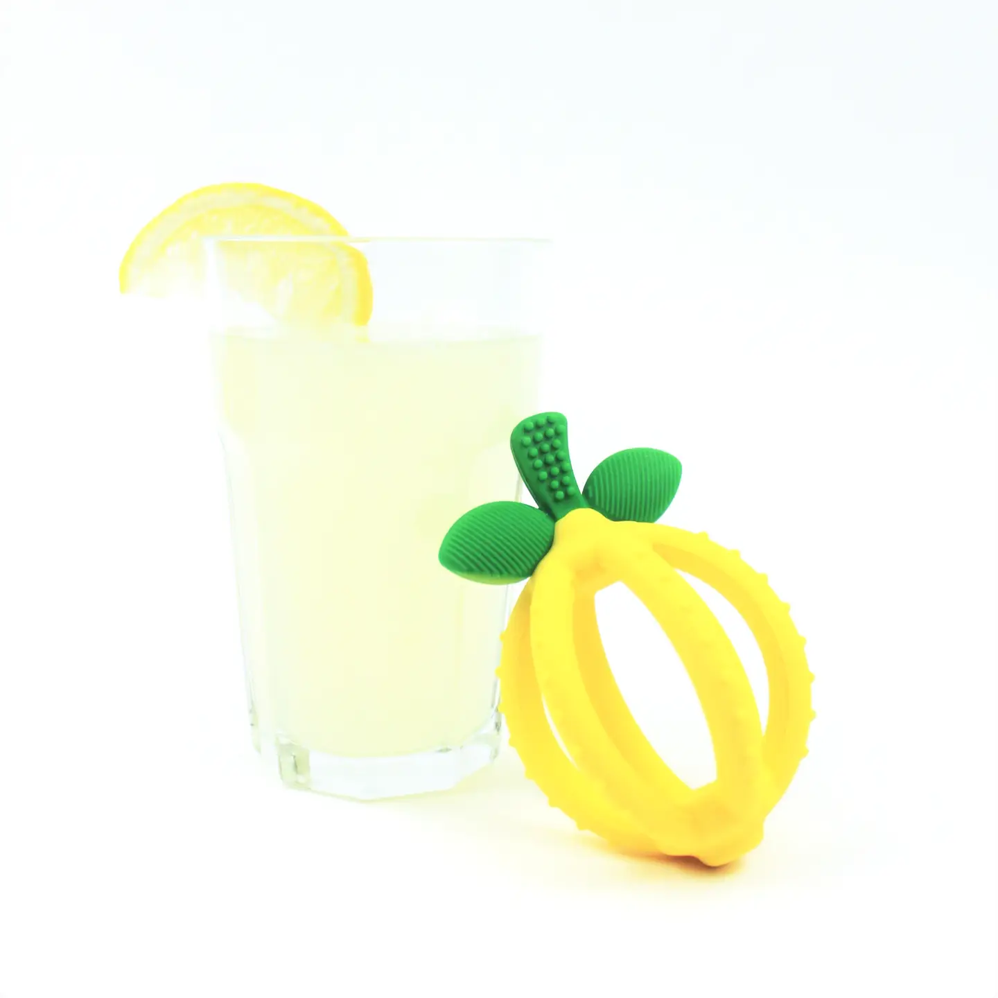 Yellow Lemon Bitzy Biter™ Teething Ball Baby Teether