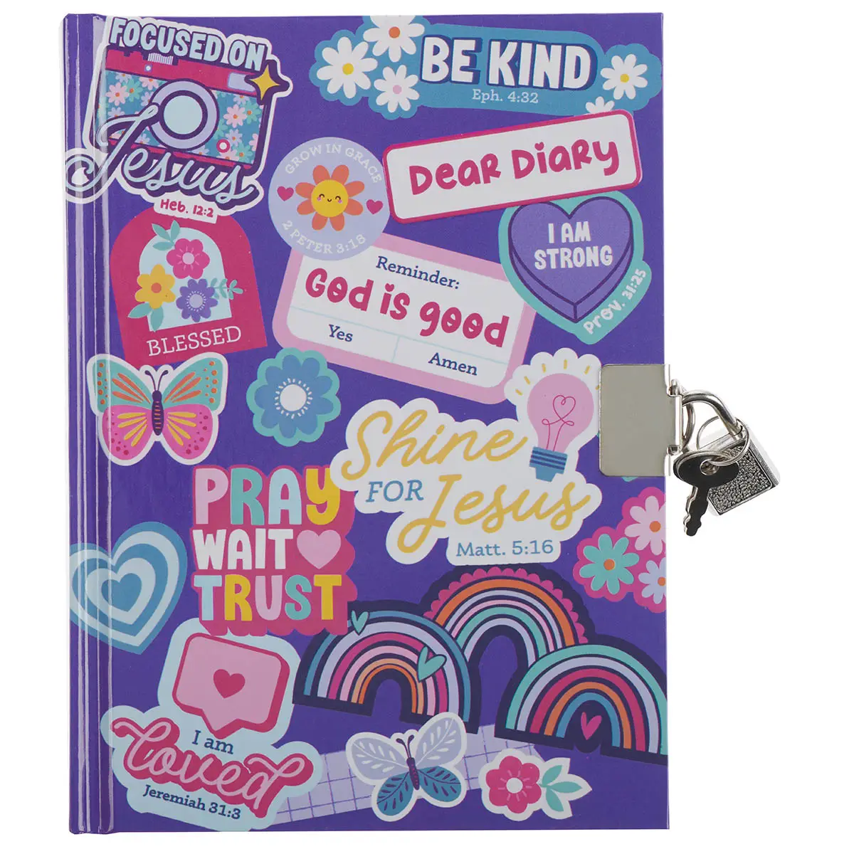 Girl's "Shine for Jesus" Diary with Lock