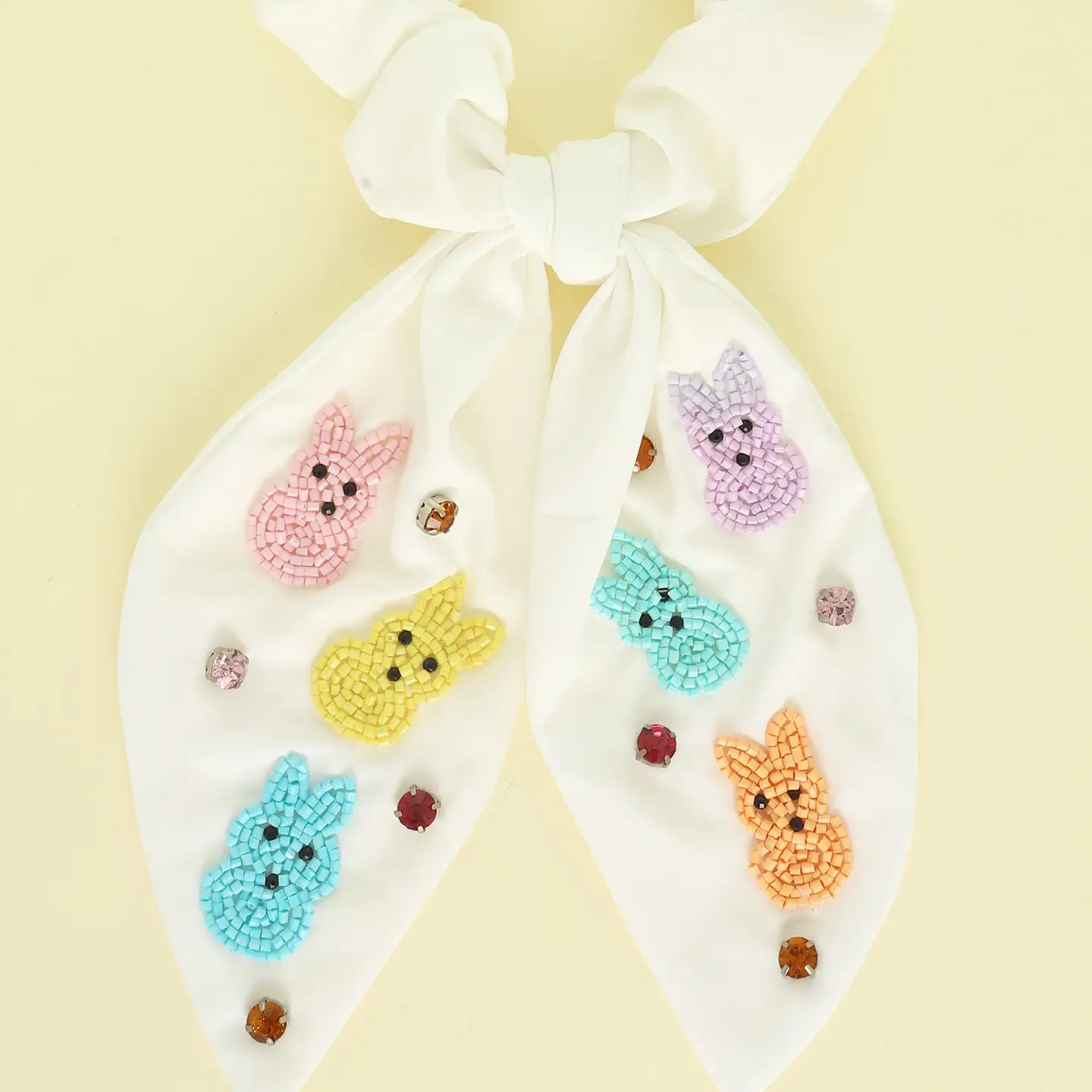 Easter Theme Big Bow Uplifting Scrunchie