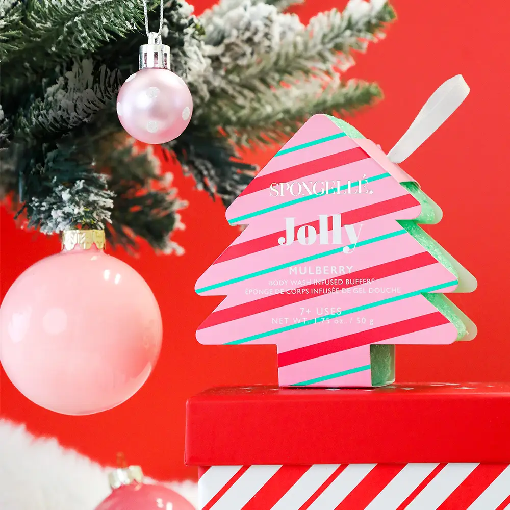 Jolly Mulberry Holiday Tree Buffer Christmas Stocking Gift