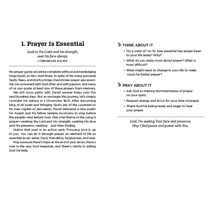 The 100-Day Prayer Guide For Men