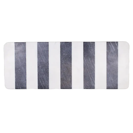 Addison Serving Board Black/White 16x6